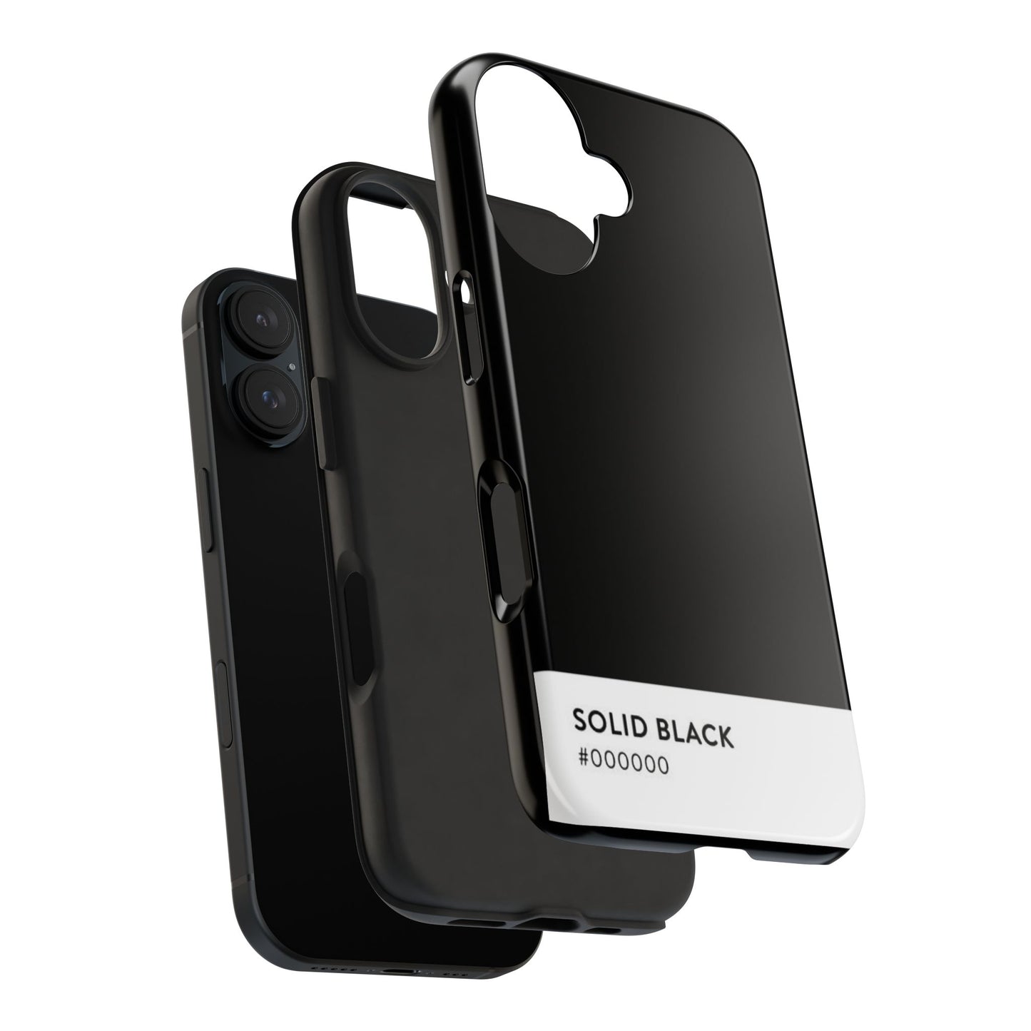 Solid Black Phone Case